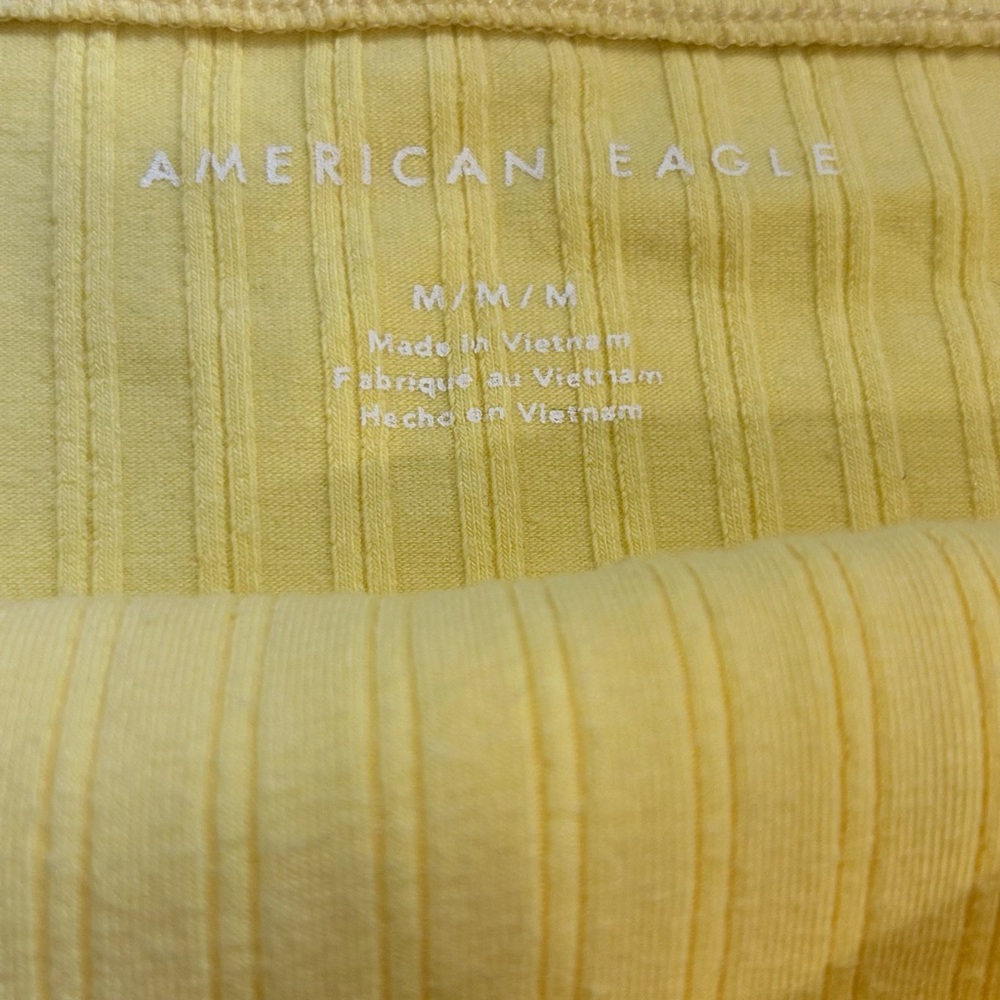 Yellow Ribbed Tube Top - Picture 3 of 3
